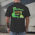 Kids My Nonna Loves Me Dinosaur Grandson Men's Back Print T-Shirt, gift for family, gift for coworker