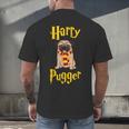 Lovely Harry Pugger Pug Men's Back Print T-Shirt, gift for family, gift for coworker