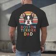 Retro Boston Terrier Dad Men's Back Print T-Shirt, gift for family, gift for coworker