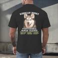 Siberian Husky Professional Human Trainer Men's Back Print T-Shirt, gift for family, gift for coworker