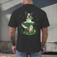 St Patrick's Day Leprechaun Boston Terrier Dog Shamrock For Men Women Kids Men's Back Print T-Shirt, gift for family, gift for coworker
