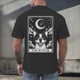 Tarot Card Vintage Crescent Moon Boston Terrier Dog Mom Men's Back Print T-Shirt, gift for family, gift for coworker