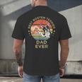 Vintage Best Boston Terrier Dad Ever Dog Father Father's Day Men Girls Kids Men's Back Print T-Shirt, gift for family, gift for coworker