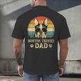Vintage Boston Terrier Dad Dog Lovers Father's Day Tee Men's Back Print T-Shirt, gift for family, gift for coworker