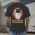 Vintage Boston Terrier Grandma Wear Sunglasses Dog Lover Men Women Girls Kids Men's Back Print T-Shirt, gift for family, gift for coworker