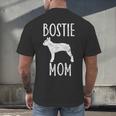 Vintage Boston Terrier Mom Dog Owner Bostie Mother Men's Back Print T-Shirt, gift for family, gift for coworker