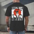Vintage Japanese Dogzilla Boston Terrier Men's Back Print T-Shirt, gift for family, gift for coworker