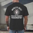World's Best Boston Terrier Grandpa Dog Grandfather For Men Women Girls Kids Men's Back Print T-Shirt, gift for family, gift for coworker
