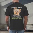 Yorkshire Terrier Yorkie Dog Professional Human Trainer Men's Back Print T-Shirt, gift for family, gift for coworker