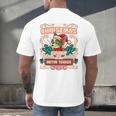 Boston Terrier My Christmas Spirit Dog Santa Claus X-Mas Men's Back Print T-Shirt, gift for family, gift for coworker