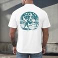 Boston Terrier Cowboy UFO Shirt Vintage Western Dog Mom Tee Men's Back Print T-Shirt, gift for family, gift for coworker