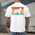 Boston Terrier Dog Lover Retro Vintage Cool For Dog Owner Men's Back Print T-Shirt, gift for family, gift for coworker