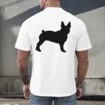 Boston Terrier Men's Back Print T-Shirt, gift for family, gift for coworker