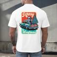 Boston Terrier Merry Christmas Tree Truck Santa Dog X-Mas Men's Back Print T-Shirt, gift for family, gift for coworker