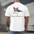Boston Terrier Mom Bandana Boston Terrier Dog Men's Back Print T-Shirt, gift for family, gift for coworker