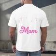 Boston Terrier Mom Men's Back Print T-Shirt, gift for family, gift for coworker