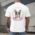 Boston Terrier Mom Mother's Day Men's Back Print T-Shirt, gift for family, gift for coworker