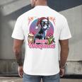 Boston Terrier Santa Claus Coffee Mug Merry Christmas Dogs Men's Back Print T-Shirt, gift for family, gift for coworker