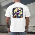 Cute Boston Terrier Halloween Costume Dog Lover Women Girls Men's Back Print T-Shirt, gift for family, gift for coworker