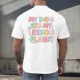 My Dog Ate My Lesson Plan Kindergarten Teacher Dog Lover For Men Women Men&#x27;s Back Print T-Shirt, gift for family, gift for coworker