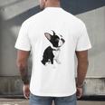 Love NOPE Boston Terrier Dog Lover Men's Back Print T-Shirt, gift for family, gift for coworker