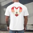 Retro Heart Boston Terrier Dog Vintage Valentine Men's Back Print T-Shirt, gift for family, gift for coworker