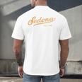 Retro Sedona Script Vintage Throwback Kids Men's Back Print T-Shirt, gift for family, gift for coworker