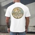 Sedona Arizona Nature Mountains Hiking Outdoors Men's Back Print T-Shirt, gift for family, gift for coworker