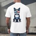 USA Flag Boston Terrier Best Dog Mom Ever 2025 Men's Back Print T-Shirt, gift for family, gift for coworker