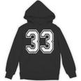33番のスポーツスタイル。ホワイト。 パーカー