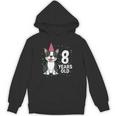 8 Years Old Birthday Boston Terrier Dog Lover 8th Party Kid Unisex Hoodie, trending gift