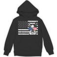 Boston Terrier Dog 4th Of July US American Flag Patriotic Unisex Hoodie, Patriotic Boston Terrier Gifts, American Boston Terrier Gifts, Boston Terrier 4th Of July Gifts, trending gift