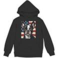Boston Terrier Dog American Flag 4th Of July Patriotic Puppy Unisex Hoodie, Patriotic Boston Terrier Gifts, American Boston Terrier Gifts, Boston Terrier 4th Of July Gifts, trending gift