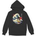 Boston Terrier Japanese Kanagawa Wave Surf Loyal Dog Men Women Kids Unisex Hoodie, trending gift
