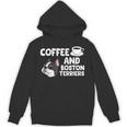 Boston Terrier Lover Coffee And Boston Terriers Unisex Hoodie, trending gift