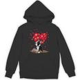 Boston Terrier Lover Heart Shape Boston Terrier Valentine Unisex Hoodie, trending gift