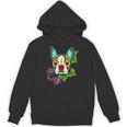 Boston Terrier In Red Day Of The Dead Sugar Skull Dog Unisex Hoodie, trending gift