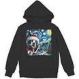 Boston Terrier Santa Starry Night Van Gogh Christmas Dog Men Women Kids Unisex Hoodie, Boston Terrier Christmas Gifts, trending gift