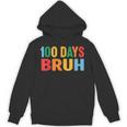 Bruh 100Th Day Ofchool 100 Days Ofchool シャツ キッズ 男の子 パーカー