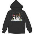 Christmas Boston Terrier Santa Dog Lover Unisex Hoodie, Boston Terrier Christmas Gifts, trending gift