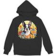 Cute Boston Terrier Spring Flower Garden Colorful Puppy Dog Unisex Hoodie, trending gift