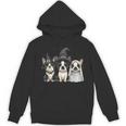 Cute Halloween Boston Terrier Dogs Witch Hat Ghost Dog For Men Women Kids Unisex Hoodie, Boston Terrier Ghost Gifts, Boston Terrier Halloween Gifts, trending gift