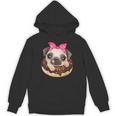 Cute Pug Shirt Donut Girls Dog Unisex Hoodie, trending gift