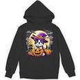 Halloween Boston Terrier Dog Breed With Jack O' Lantern Art Unisex Hoodie, Boston Terrier Halloween Gifts, trending gift