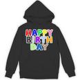 Happy Birthday（ハッピーバースデー）カラフルポップ【お誕生日 プリント】サプライズ 文字 イベントデザイン パーカー