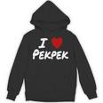 I Heart 愛 Pekpek フィリピンタガログ語 フィリピン フィリピン人 長袖tシャツ パーカー