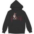 Heartbeat Boston Terrier Dog Unisex Hoodie, trending gift