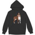 Red Boston Terrier Dog Unisex Hoodie, trending gift