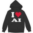 Red Heart I Love Ai パーカー