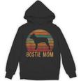 Retro Boston Terrier Mom Dog Mother Pet Bostie Mama Unisex Hoodie, Couple Gifts, Mom Gifts, Boston Terrier Mom Gifts, trending gift